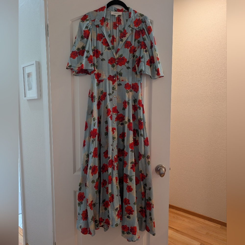 THE GREAT. Bridge Midi Dress - Picture 5 of 8
